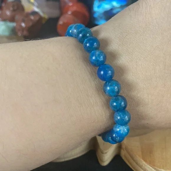 Blue apatite bracelet - Picture 2 of 2